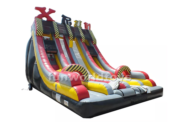 Inflatable X run dry slide FWD228