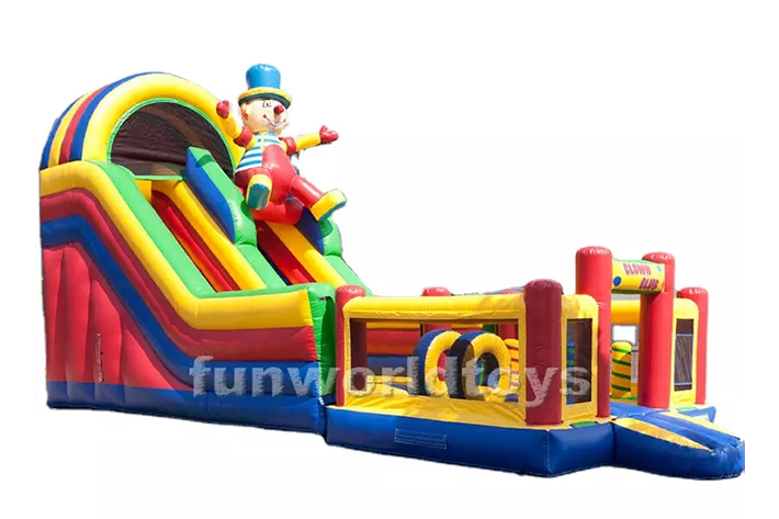 Multiplay clown inflatable bouncy with slide FWD240