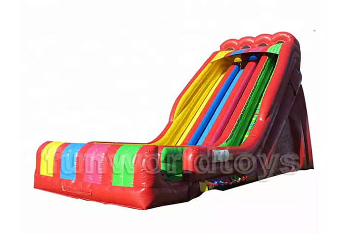 Attractive rainbow inflatable slide FWD215