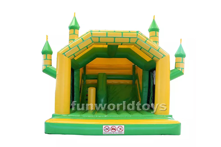 Outdoor rental inflatable castle bounce house with slide FWZ373