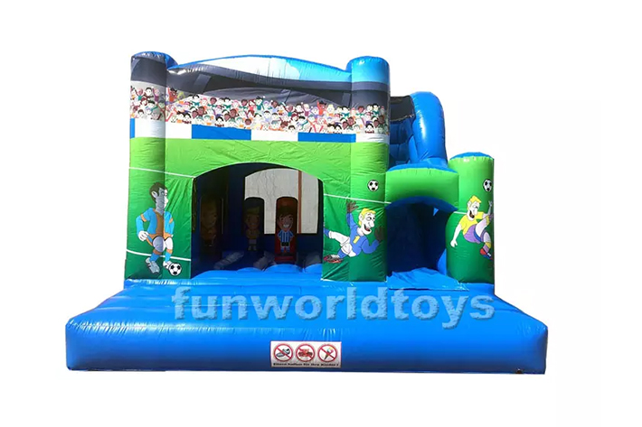 Football bounce house with slide FWZ372