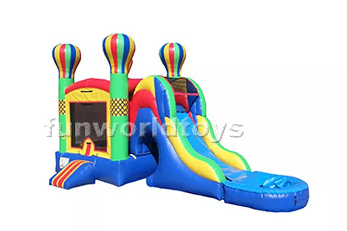 Commercial balloon bounce house with slides FWZ311