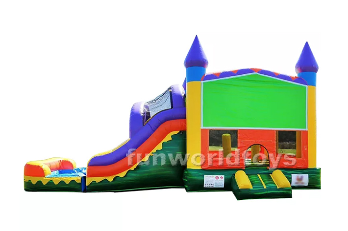 Different themed combo bounce house with slide FWZ299