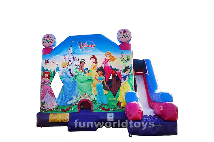 Princess Bounce House With Slide FWZ425