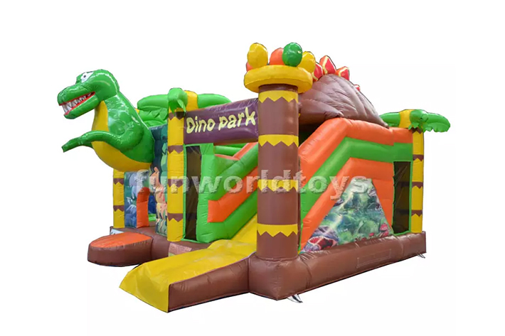 Dinosaur bounce house with inflatable slide FWZ370