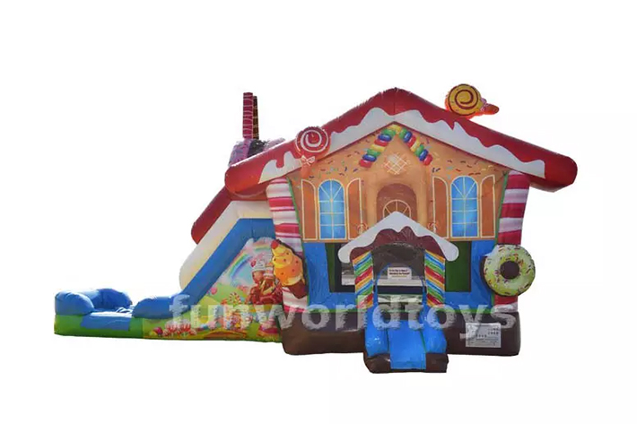 Hot candy bounce house combo  FWZ334