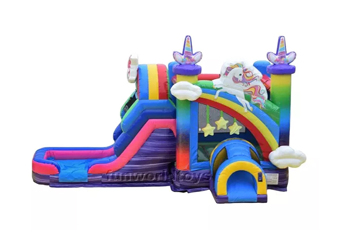 2022 inflatable unicorn bouncer with slide FWZ328