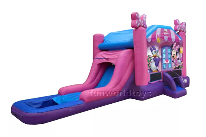 Lovely Inflatable bounce house with slide FWZ353