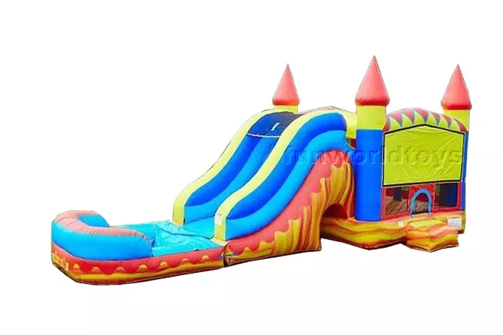 Kids inflatable bounce house with slide  FWZ348