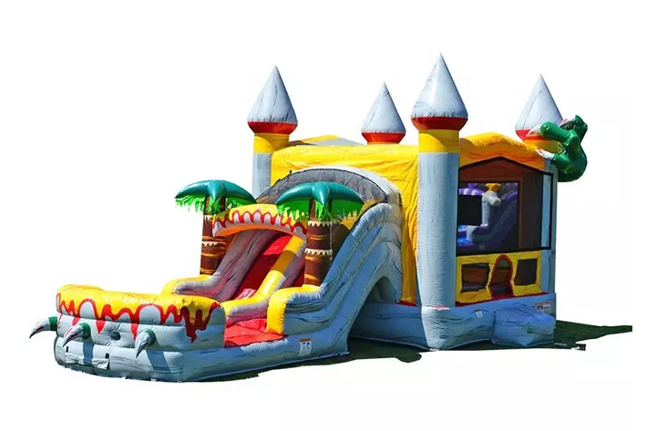 T-Rex Party Jumpers Bounce House with Water Slide FWZ 345