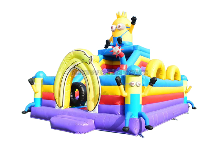 Minions Inflatable Trampoline Slide FWF139