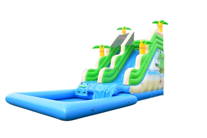 Beach Palm Trees Water Slide FWS400