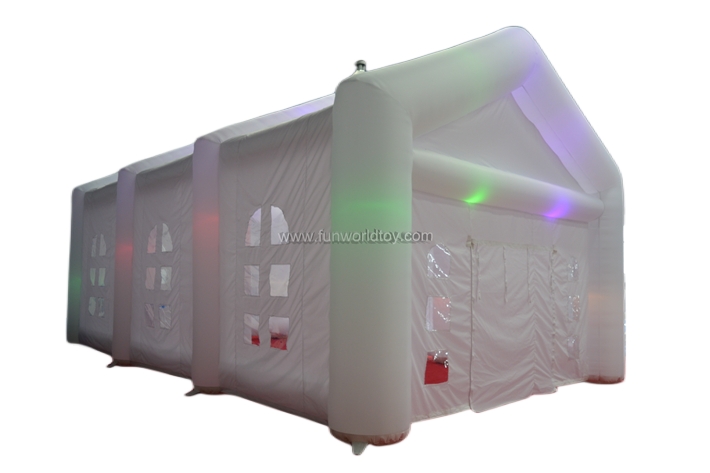 White Oxford Led Inflatable Tent FWT23