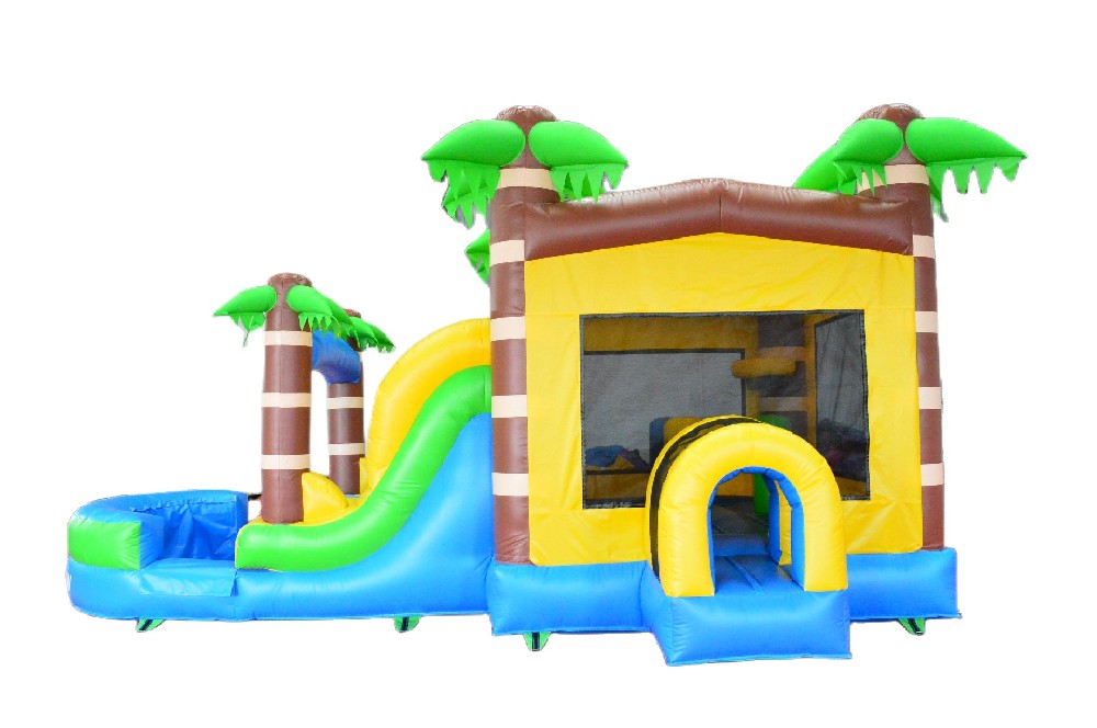 Palm Tree Bounce Castle Slide Combo FWZ405