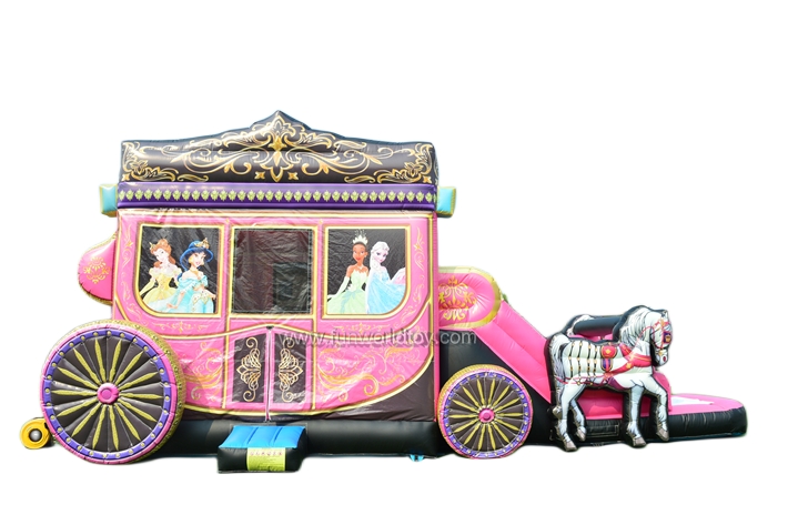 Princess Carriage Bouncer With Slide FWZ430