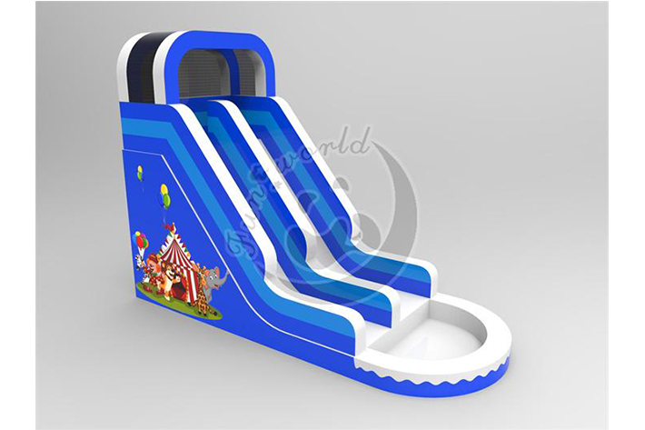 Circus Inflatable Water Slide FWND12