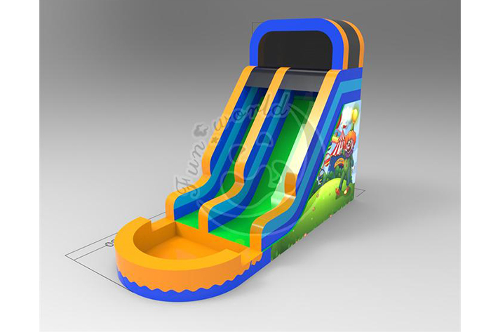 Circus Inflatable Water Slide FWND11