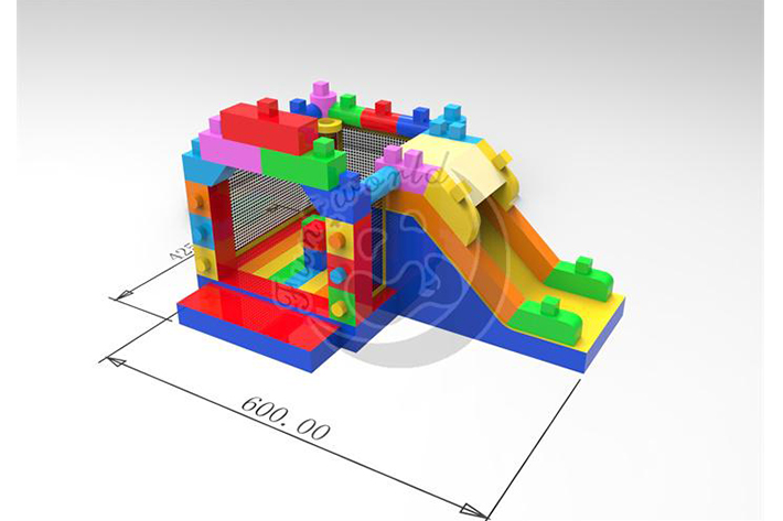 Lego Bounce house with slide  FWND07