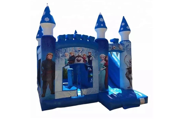 Ice Princess Queen Tower Jumping Castle and Slide FWZ382