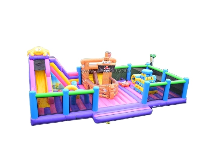 Pirate Ship Inflatable Bouncy Park FWF157