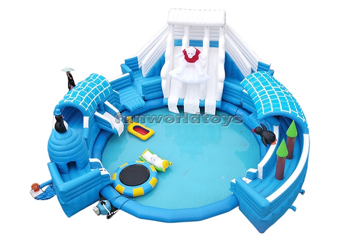 Bear Theme Inflatable Water Park FWF164