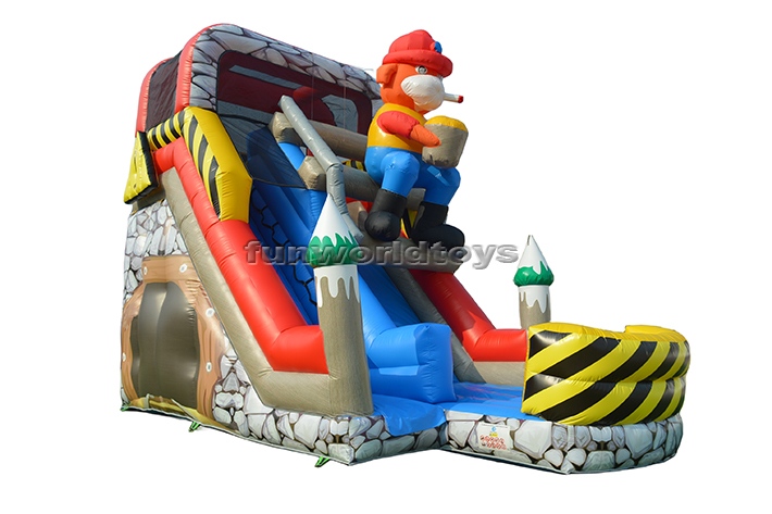 Maintenance Worker Themed Dry Slide