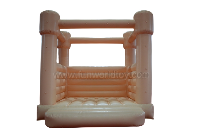 Cream Color Wedding Bounce House FWW55