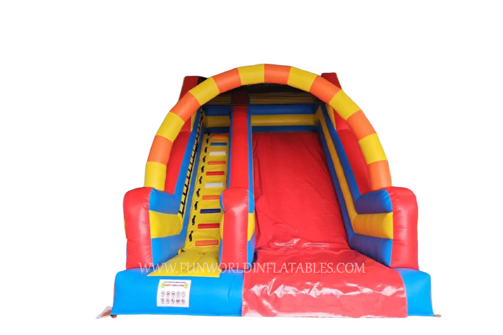 Color Dry Slide Inflatable with Arch FWS424