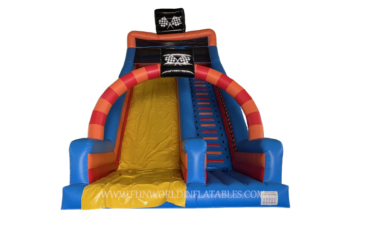 Inflatable race track theme with Slide FWS425