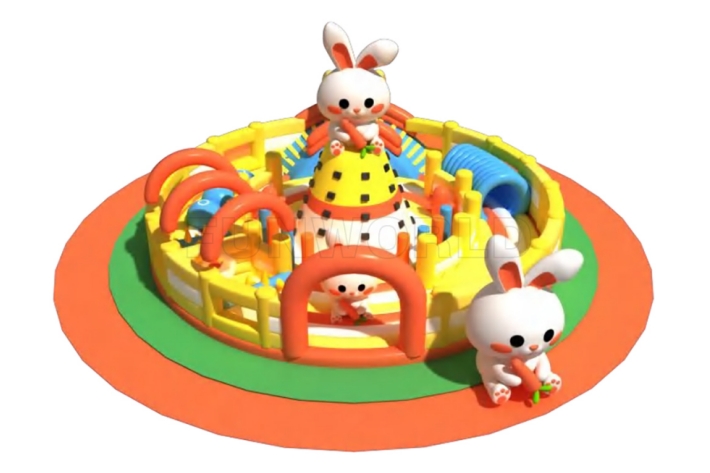 Round Colorful Shrimp Playground With Animal FWND35