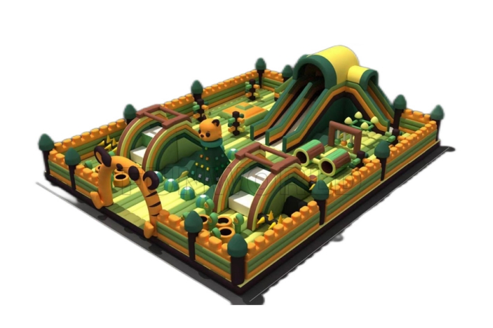 Wild Beast Theme Big Inflatable Park FWND48